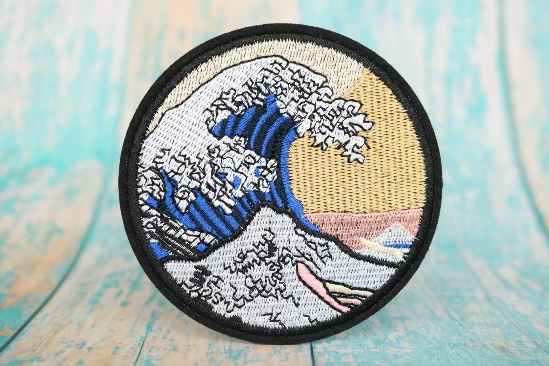 The Great Wave Off Kanagawa, Sea Wave, Ukiyoe, Japan, Bügel Patch, Bestickter Aufnäher, Aufnäher, Applikation von JoJoStoreHighJob