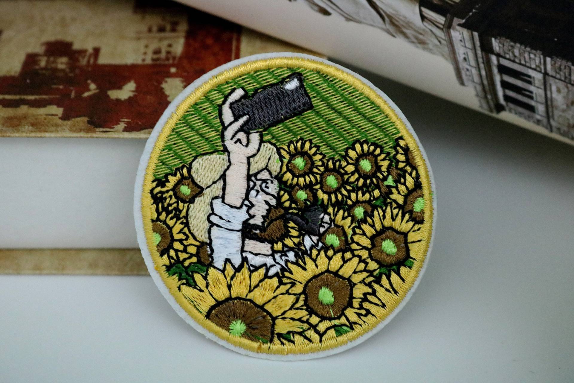 Van Gogh Aufnäher, Sonnenblumen Aufnäher, Aufnäher von JoJoStoreHighJob