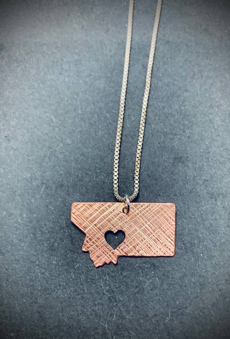 Kupfer Montana Zustand Halskette von JoJonesJewelry