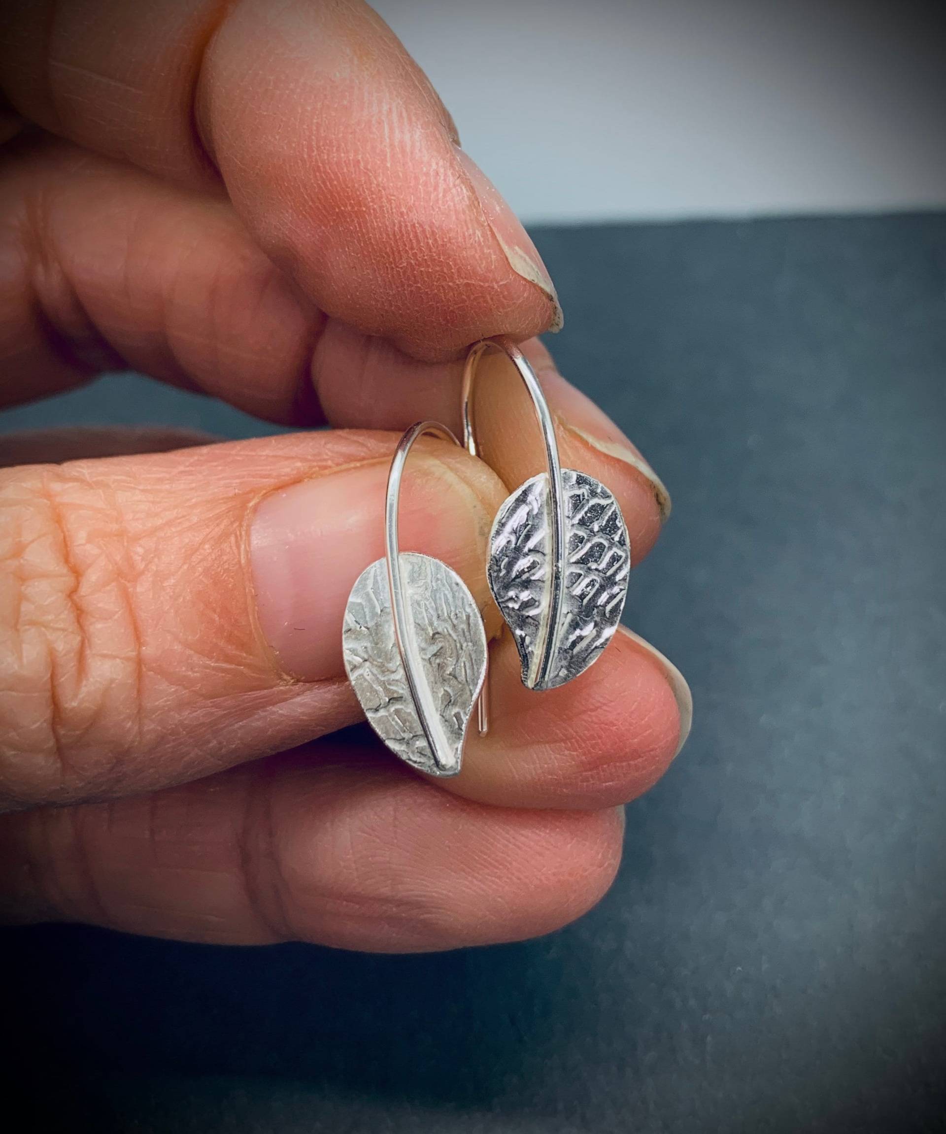Silber Blatt Ohrringe Silber Blatt Ohrringe von JoJonesJewelry