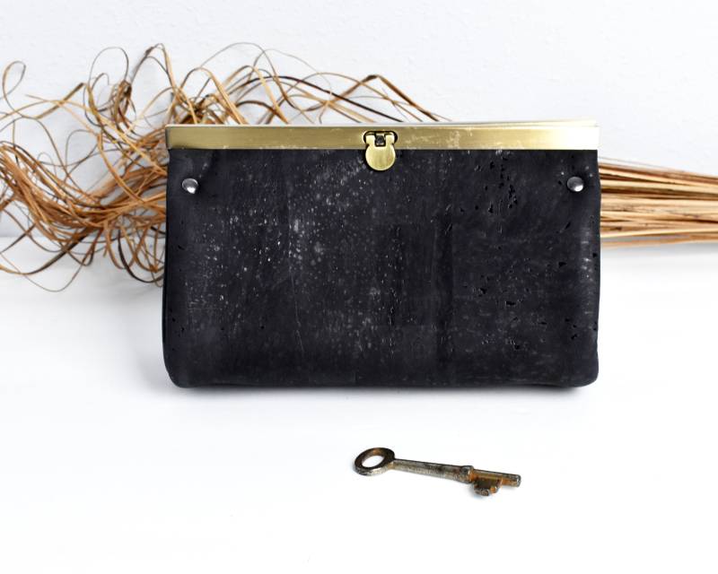 Vegane Kork Clutch Geldbörse Abend Handtasche Im Vintage Style Vegane Kork Clutch Geldbörse Abend Handtasche Im Vintage Style von JoJosHandbags