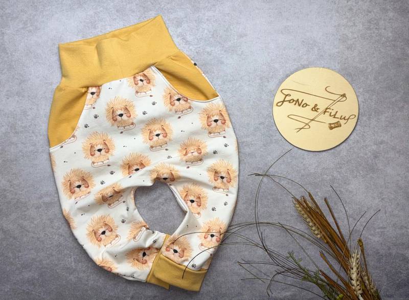 Pumphose Hose Mitwachshose Taschen Löwe Lion von JoNoFiLu