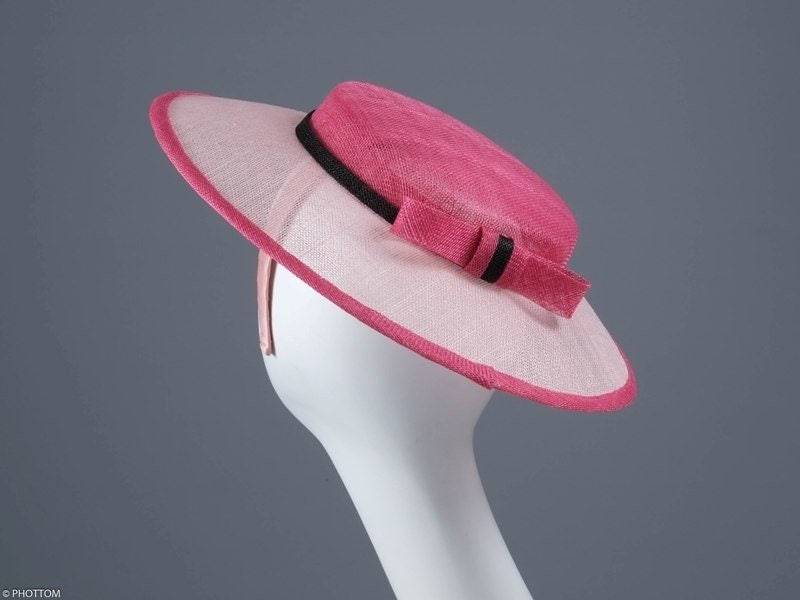 Blush Und Magenta Anlass Hut, Hellrosa Hot Pink Ascot Rennen Fascinator, Rosa Cocktail Kopfschmuck Blush Und Magenta Anlass Hut, Hellrosa Hot Pink Ascot Rennen Fascinator, Rosa Cocktail Kopfschmuck von JoReMillinery