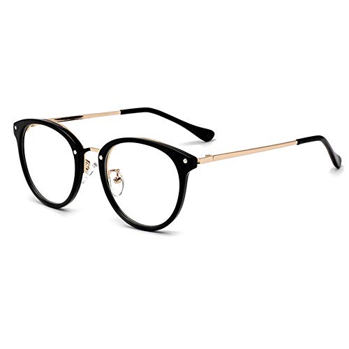 JoXiGo Retro Brille für Damen Herren Ohne Stärke Klassische Vintage Rahmen Brillenfassung Dekobrillen mit Etui von JoXiGo