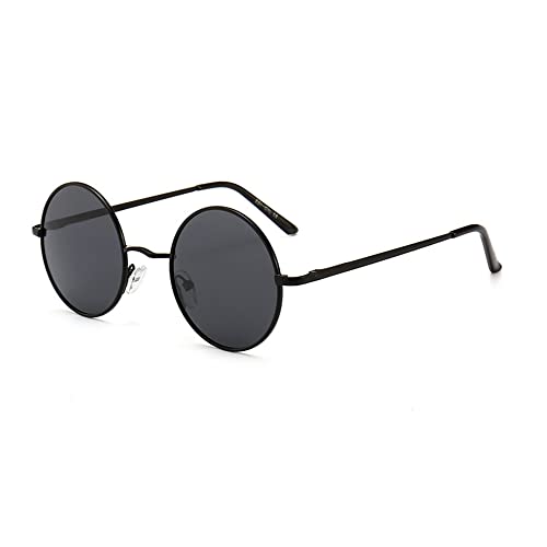 JoXiGo Sonnenbrille Herren Damen Polarisiert UV400, Runde Metall Rahme Klassische Retro Brille von JoXiGo