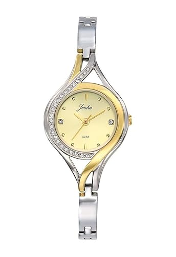 Joalia Damen-Armbanduhr Stahl zweifarbig und Strass 634104, goldfarben Joalia Damen-Armbanduhr Stahl zweifarbig und Strass 634104, goldfarben von Joalia