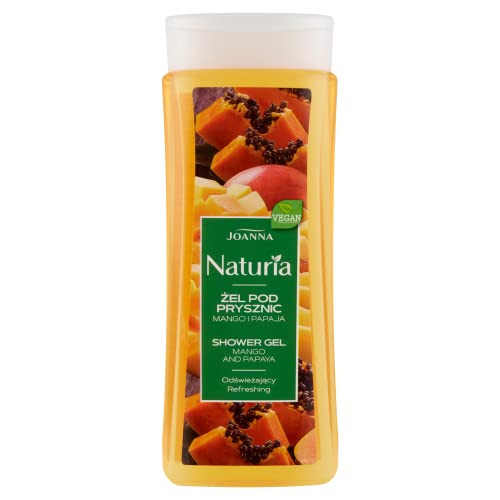 JOANNA Naturia Duschgel Extrakt aus Mango und Papaya - Gründlich Gereinigte und Erfrischte Haut - Damen Pflegedusche - Duschgel für Damen - Angenehmer Duft - 300 Ml JOANNA Naturia Duschgel Extrakt aus Mango und Papaya - Gründlich Gereinigte und Erfrischte Haut - Damen Pflegedusche - Duschgel für Damen - Angenehmer Duft - 300 Ml von JOANNA