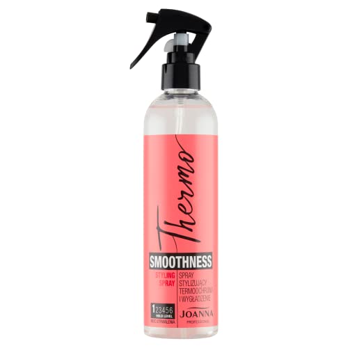 JOANNA Professional Thermo Stylingspray Hitzeschutz Glattes und Angenehmes Haargefühl Gepflegtes und Regeneriertes Haar Schützt das Haar vor Hitze Stylt und Schützt das Haar 300 ml von Joanna