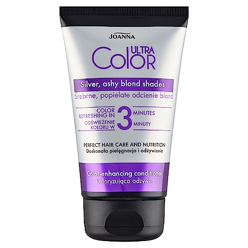 JOANNA Ultra Color Silber Spülung - Haarspülung für Frauen - Farbverbessernde Pflegespülung - Neutralisierung von Unerwünschten Gelbtönen - Innerhalb von 3 Minuten - 100 g JOANNA Ultra Color Silber Spülung - Haarspülung für Frauen - Farbverbessernde Pflegespülung - Neutralisierung von Unerwünschten Gelbtönen - Innerhalb von 3 Minuten - 100 g von Joanna