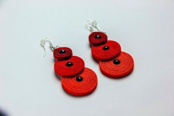 California Sun - Ohrringe Soutache California Sun - Ohrringe Soutache von JoannaArt77