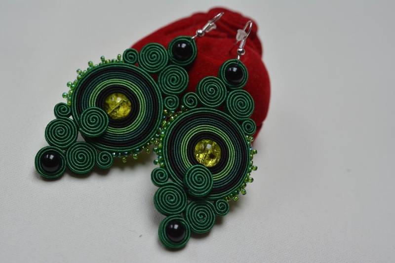 Große Soutache Ohrringe - Geschenk Für Sie Große Soutache Ohrringe - Geschenk Für Sie von JoannaArt77