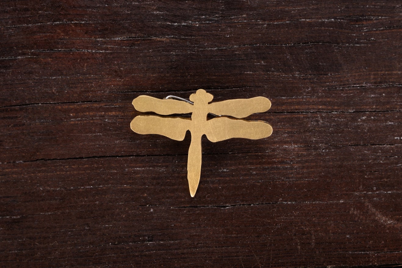 Kleine Libellenbrosche in Gold - Ein Originelles Accessoire Für Sie Kleine Libellenbrosche in Gold - Ein Originelles Accessoire Für Sie von JoannaKomorowska