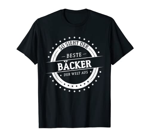 Herren Bester Bäcker der Welt ! Beruf Abschluss arbeits T-Shirt Herren Bester Bäcker der Welt ! Beruf Abschluss arbeits T-Shirt von Job Spruch als Idee für Bäckermeister