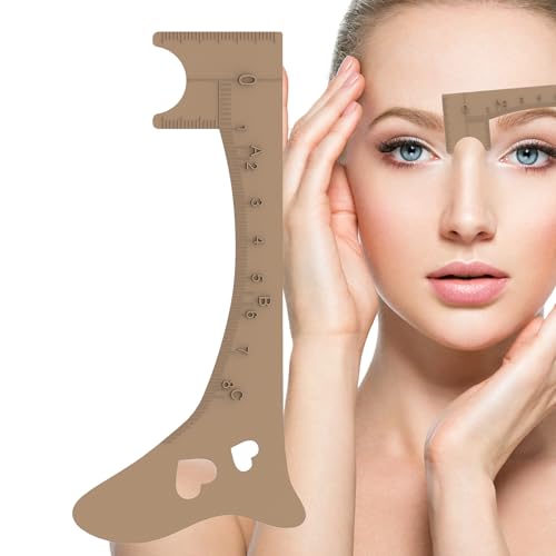 Augenbrauen-Messwerkzeug, Eyeliner-Leitfaden für Augenbrauen, schnelles Augen-Make-up-Werkzeug, Augenbrauenformungshilfe, Augenbrauen-Messwerkzeug für perfekten Eyeliner und Lippenlinien von Joberio