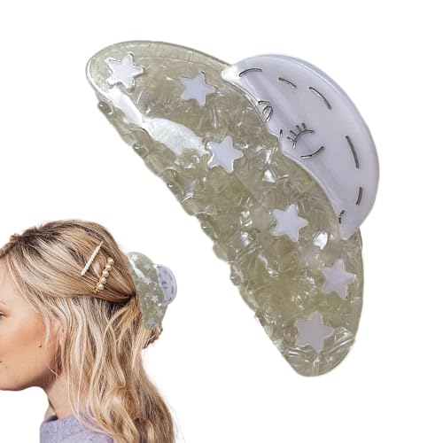 Joberio Haarspangen Für Frauen – Stilvolle Acetat-Haarklammern Mit Sonnenblumen-Stern- Und Schnecken-Designs | Hochwertige Acetat-Backenklemmen Für Sicheren Halt | Eleganter Süßer Haarschmuck Für von Joberio