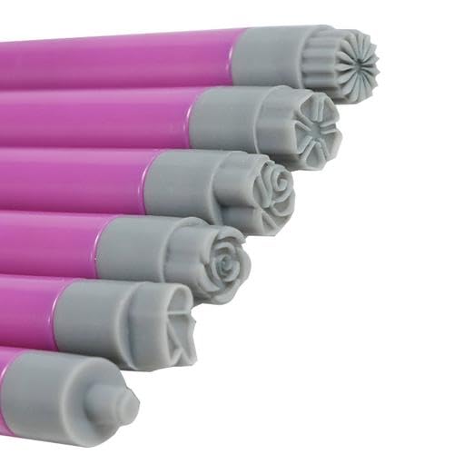 Nagelstempel - 6x Nagel Craft Stamper | Silikon Nagelstempel Kit | Nageldesign Dotting Tools | Nagel Dekoration Stifte | Blumen Basteln Easy Nail Design Kit für Handwerk Frauen Anfänger Enthusiasten von Joberio