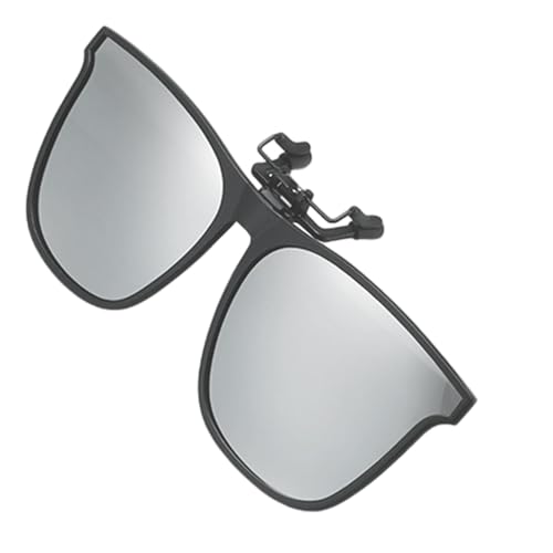 Over-the-Glasses Sonnenbrille – polarisierte Flip-Up-Sonnenbrille mit UV-Schutz | leichte Brille mit Rand für Outdoor-Angeln, durchsichtig, Refer to description von Joberio