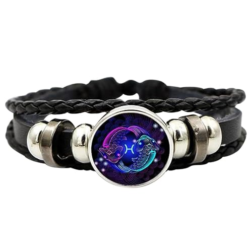 Sternzeichen-Armband mit 12 Sternzeichen, leuchtendes Armband, PU-Leder-Armbänder, Unisex, Sternbild-Armband, ruhiges Manifestationsarmband für Damen und Herren, Refer to description, Siehe Sternzeichen-Armband mit 12 Sternzeichen, leuchtendes Armband, PU-Leder-Armbänder, Unisex, Sternbild-Armband, ruhiges Manifestationsarmband für Damen und Herren, Refer to description, Siehe von Joberio