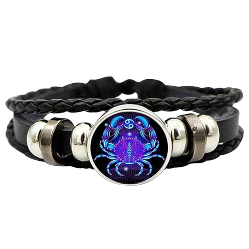 Sternzeichen-Armband mit 12 Sternzeichen, leuchtendes Armband, PU-Leder-Armbänder, Unisex, Sternbild-Armband, ruhiges Manifestationsarmband für Damen und Herren, Refer to description, Siehe Sternzeichen-Armband mit 12 Sternzeichen, leuchtendes Armband, PU-Leder-Armbänder, Unisex, Sternbild-Armband, ruhiges Manifestationsarmband für Damen und Herren, Refer to description, Siehe von Joberio