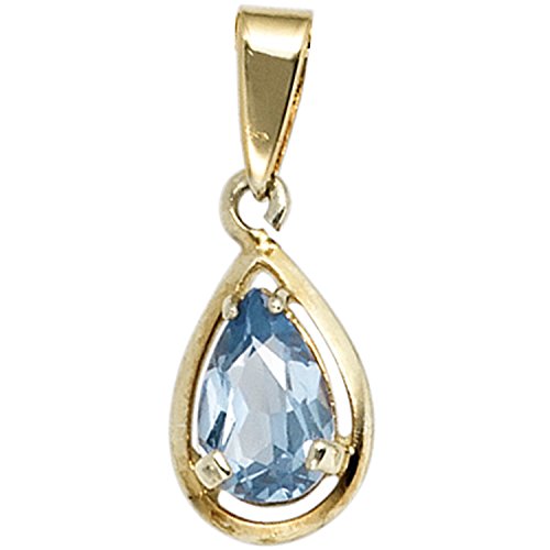 Jobo Damen-Anhänger aus 8 Karat 333 Gold mit Spinell-Tropfen von Jobo