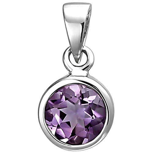 Jobo Damen-Anhänger aus 925 Silber mit Amethyst 7 mm von Jobo