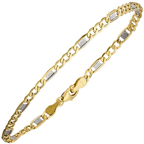 JOBO Damen-Armband aus 333 Gold Bicolor 19 cm von Jobo