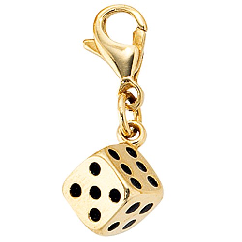 JOBO Damen-Charm Würfel aus 333 Gold von Jobo