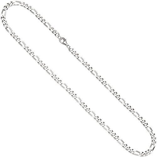 JOBO Damen-Figarokette aus 925 Silber 50 cm 5,3 mm von Jobo