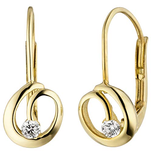 Jobo Damen-Ohrhänger aus 333 Gold mit Zirkonia von Jobo