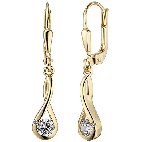 Jobo Damen-Ohrhänger aus 333 Gold mit Zirkonia Jobo Damen-Ohrhänger aus 333 Gold mit Zirkonia von Jobo