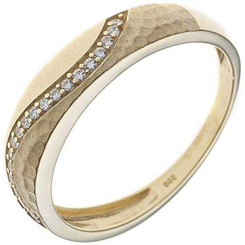 Jobo Damen-Ring aus 333 Gold mit Zirkonia Größe 54 von Jobo