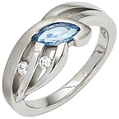 Jobo Damen-Ring aus 925 Silber mit Zirkonia Größe 58 von Jobo