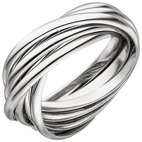 Jobo Damen-Ring verschlungen aus 925 Silber Größe 52 von Jobo