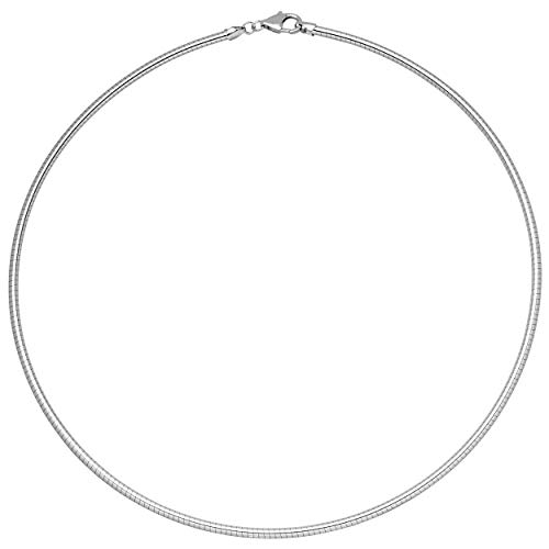 Jobo Damen Halsreif 925 Sterling Silber 2,8 mm 45 cm Kette Halskette Silberhalsreif von Jobo