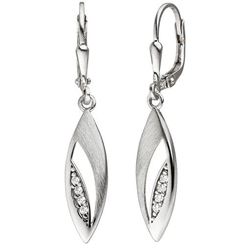 Jobo Damen-Ohrringe hängend aus 925 Sterling Silber mit Zirkonia von Jobo
