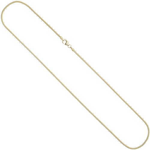 Jobo Damen Schlangenkette 333 Gelbgold 1,4 mm 50 cm Gold Kette Halskette Goldkette von Jobo