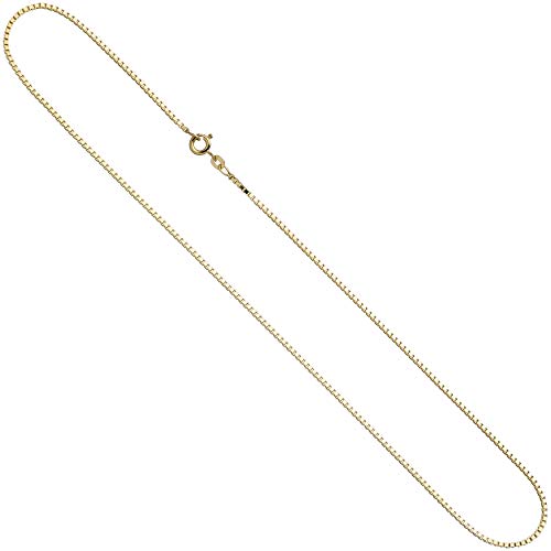 Jobo Damen Venezianerkette 333 Gelbgold 1,0 mm 50 cm Gold Kette Halskette Goldkette von Jobo