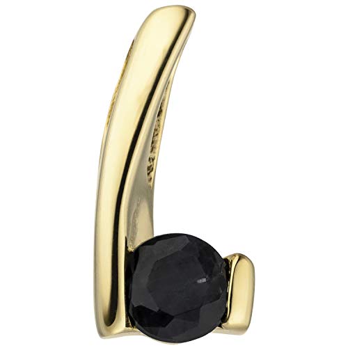 Jobo Damen Anhänger 333 Gold Gelbgold 1 blauer Safir von Jobo