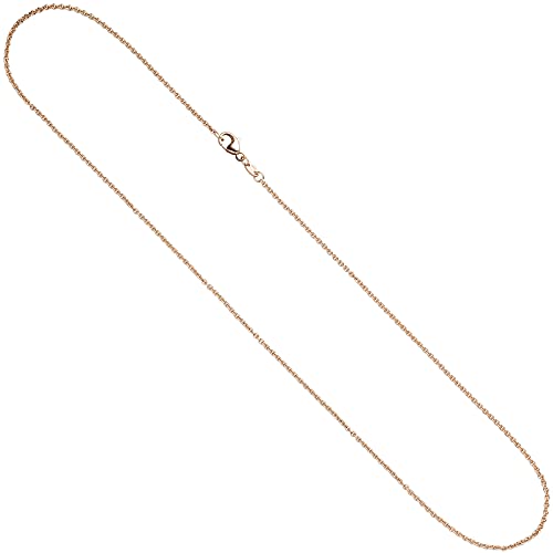 Jobo Damen Ankerkette 585 Rotgold 1,5 mm 42 cm Gold Kette Halskette Rotgoldkette Karabiner von Jobo