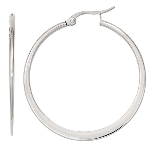 Jobo Damen-Creolen aus Edelstahl Durchmesser 39 mm von Jobo