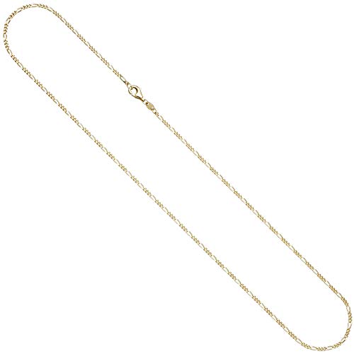 Jobo Damen Figarokette 333 Gold Gelbgold diamantiert 1,7 mm 50 cm Kette Halskette Goldkette von Jobo