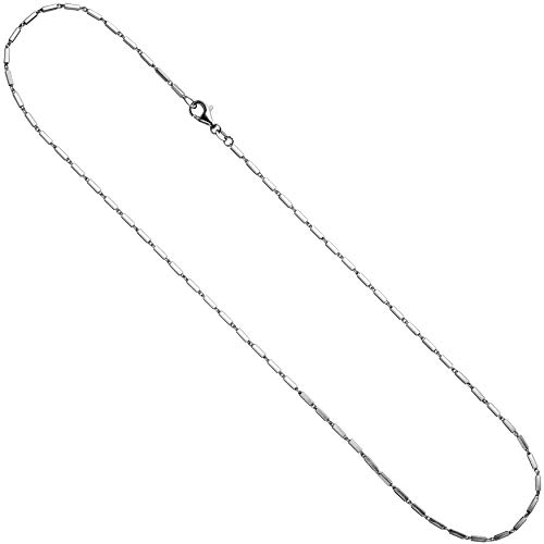 Jobo Damen Gliederkette 925 Silber 1,4 mm 45 cm Halskette Kette Silberkette Karabiner von Jobo