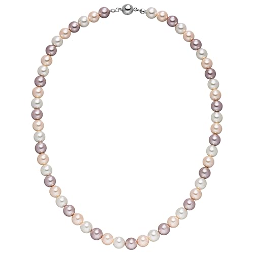 Jobo Damen-Halskette Perlenkette multicolor 8 mm 45 cm von Jobo
