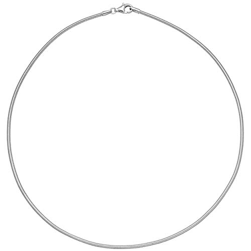 Jobo Damen Halsreif 925 Sterling Silber 2 mm 42 cm Kette Halskette Silberhalsreif von Jobo