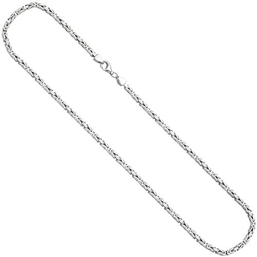 Jobo Damen Königskette 925 Sterling Silber 3,1 mm 50 cm Kette Halskette Silberkette von Jobo