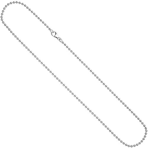 Jobo Damen Kugelkette 925 Silber 3,0 mm 60 cm Halskette Kette Silberkette Karabiner von Jobo