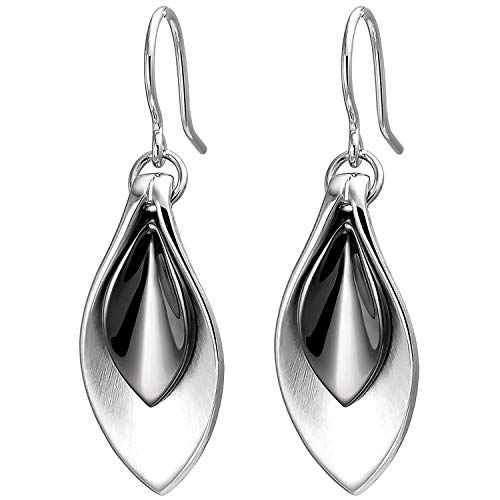 Jobo Damen-Ohrringe hängend aus 925 Sterling Silber Bicolor von Jobo