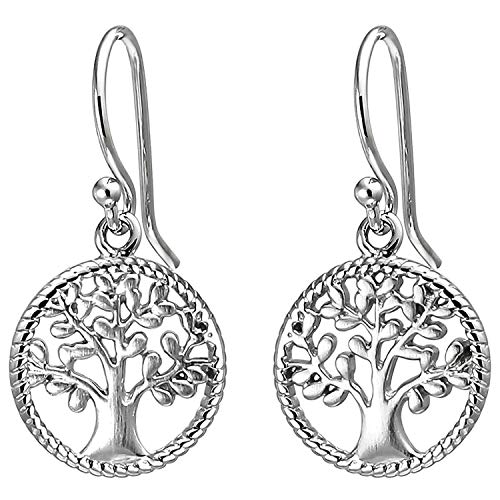 Jobo Damen-Ohrhänger Baum aus 925 Sterling Silber von Jobo