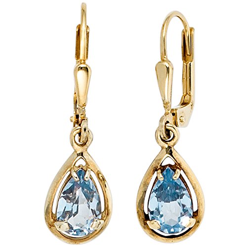 Jobo Damen-Ohrhänger aus 8 Karat 333 Gold mit Spinell Tropfen von Jobo