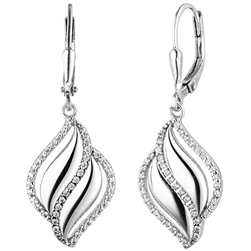 Jobo Damen-Ohrhänger aus 925 Sterling Silber mit 86 Zirkonia Jobo Damen-Ohrhänger aus 925 Sterling Silber mit 86 Zirkonia von Jobo